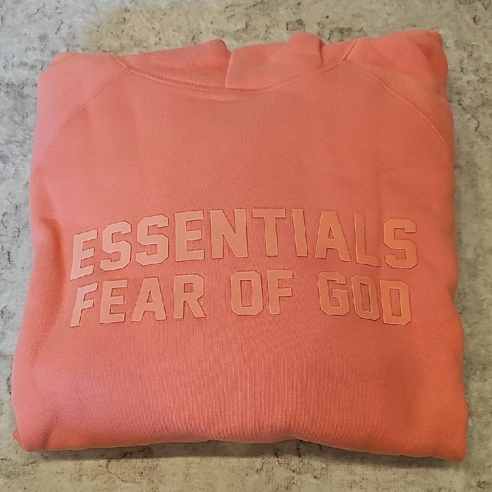 NWT Essentials Coral Hpodie Sweatshirt